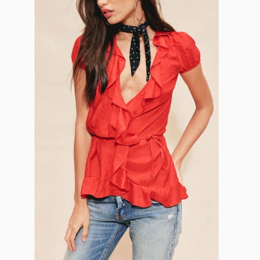 For love and lemons Gabriella dot top